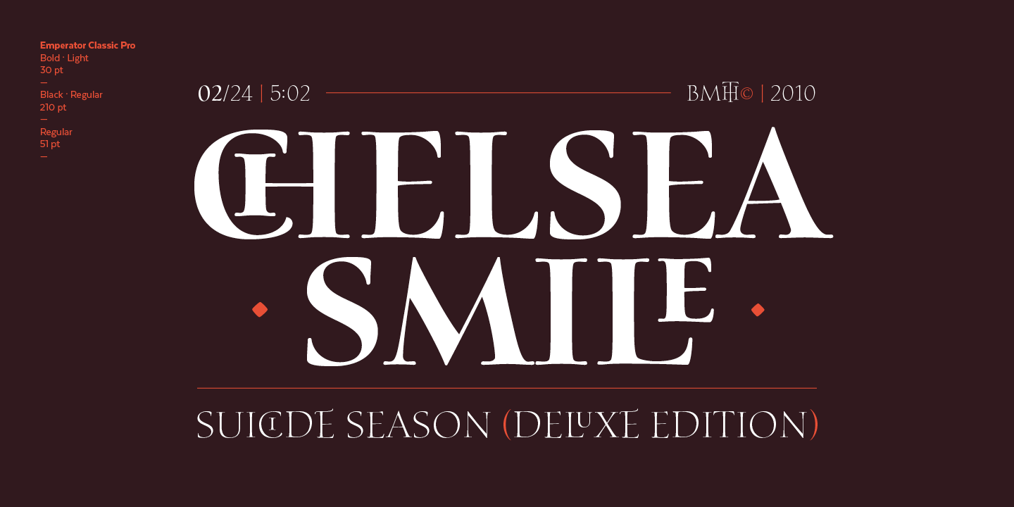 Emperator Classic Pro Light Font preview